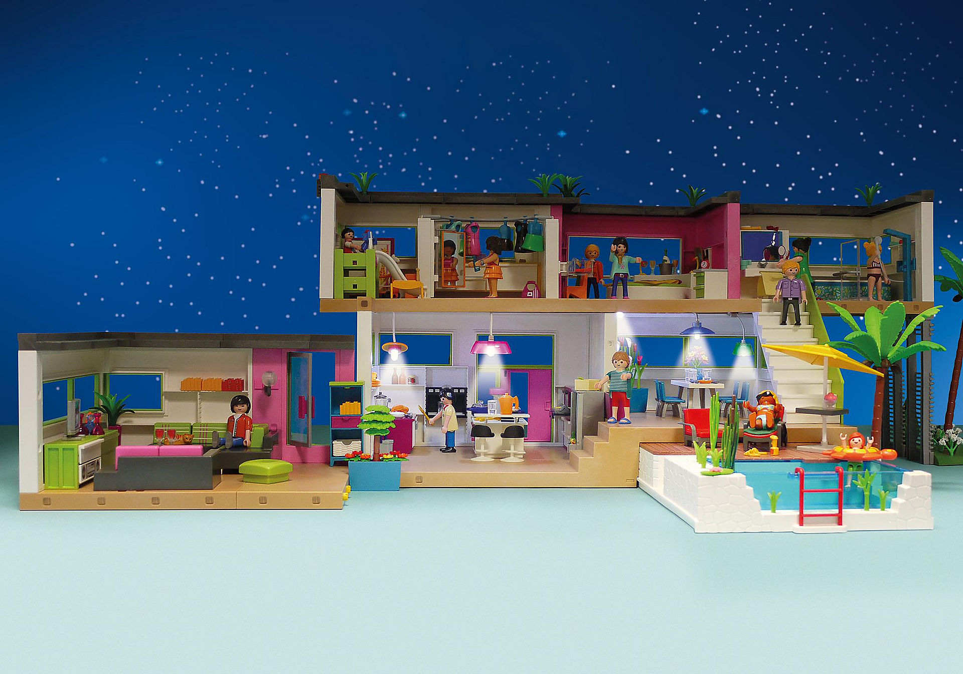 Moderne Luxusvilla 5574 PLAYMOBIL® Österreich Designerküche 5582 PLAYMOBIL® Österreich